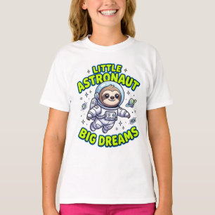T-shirt Paresseux astronaute mignon "Petit astronaute, gra