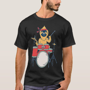 T-shirt Paresseux batteur lent drôle Citation Heavy Metal 