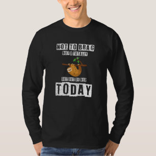 T-shirt Paresseux Dabbing Sans Vouloir Me Vanter Mais J'ai