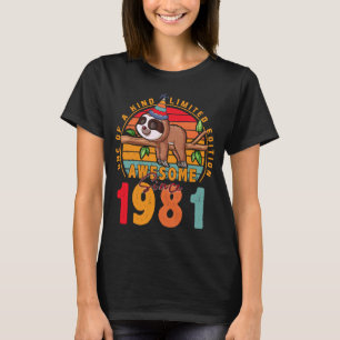 T-shirt Paresseux de 54 ans Vintage 1972 Édition Limitée 5