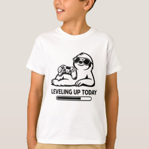 T-shirt Paresseux de jeu d'anniversaire qui monte de nivea