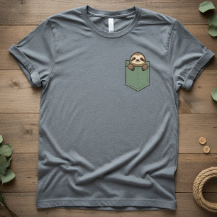 T-shirt Paresseux de poche — Conception de T poche mignonn