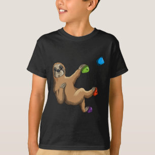 T-shirt Paresseux d'escalade Mur d'escalade Montagnard Blo
