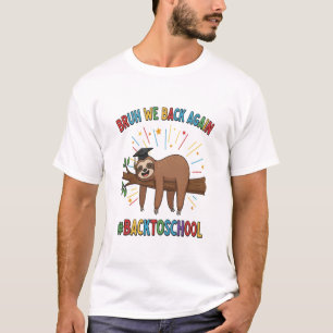 T-shirt Paresseux Drôle Retour à l'École