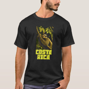 T-shirt Paresseux du Costa Rica dans l'arbre Art vintage N