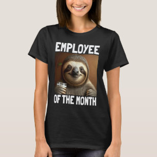 T-shirt Paresseux Employé Du Mois Travail & Bureau