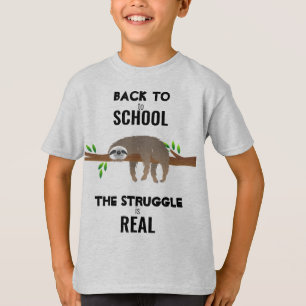 T-shirt Paresseux endormi de rentrée scolaire The Struggle