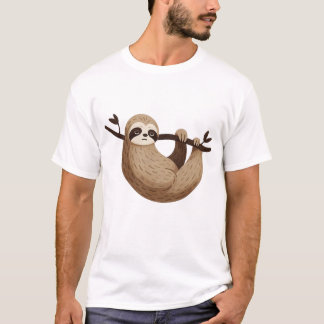 T-shirt Paresseux Fainéant Design Chill