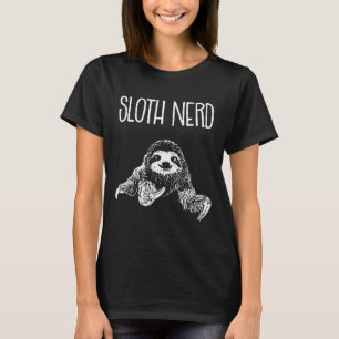 T-shirt Paresseux Nerd Mignon Amoureux des Animaux Lents T