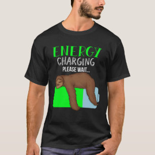 T-shirt Paresseux recharge d'énergie paresseux lundi bourr