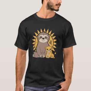 T-shirt Paresseux Signe Stellaire Lion Adorable Bébé