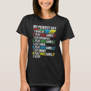 T-shirt Parfait Joueur de jour pour les garçons Ados Jeux