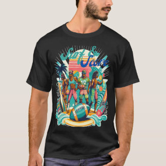 T-shirt Parfait Mélange de Vibes de Plage et de Football A