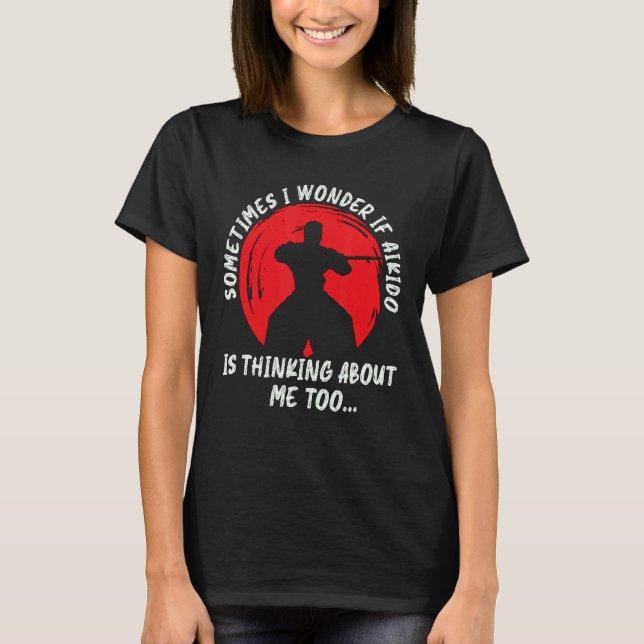 T-shirt Parfois Je Me Demande Martial Samurai Sports Fight (Devant)