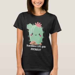 T-shirt Parfois, la vie se transforme en cactus kawaii
