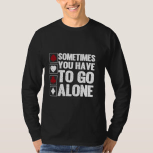 T-shirt Parfois, Vous Devez Aller Seul Euchre Card Game Eu