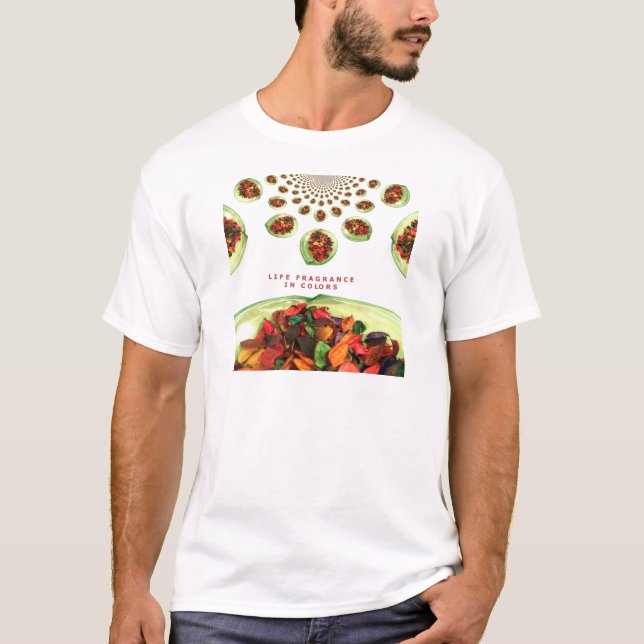 T-shirt Parfum de vie en couleur (Devant)