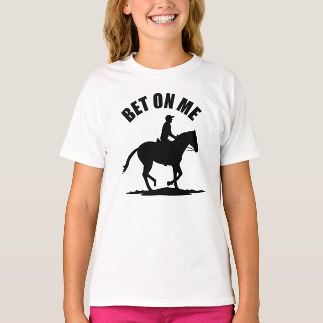 T-shirt Pari Sur Moi - Course À Cheval (Devant)