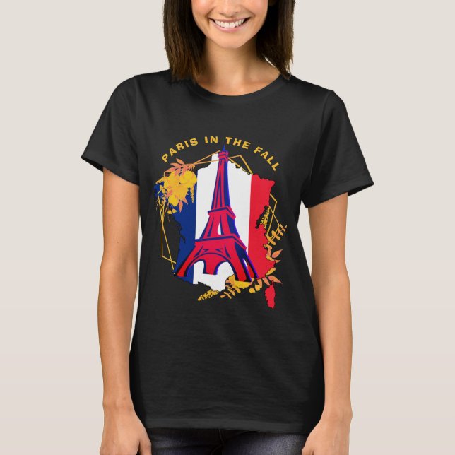 T-SHIRT PARIS À L'AUTOMNE (Devant)