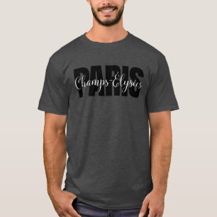 T-shirt Paris - Champs-Élysées - Design personnalisé éléga