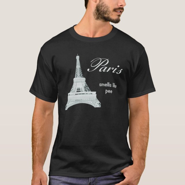 T-shirt Paris - chemise foncée (Devant)