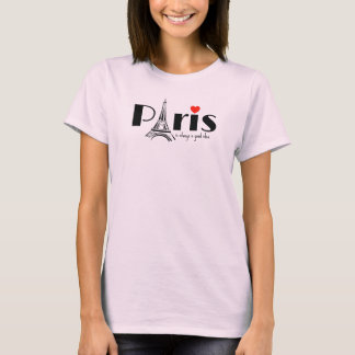 T-shirt Paris Eiffel Tower Design 