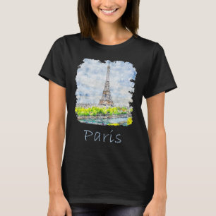 T-shirt Paris Femmes Tour Eiffel France