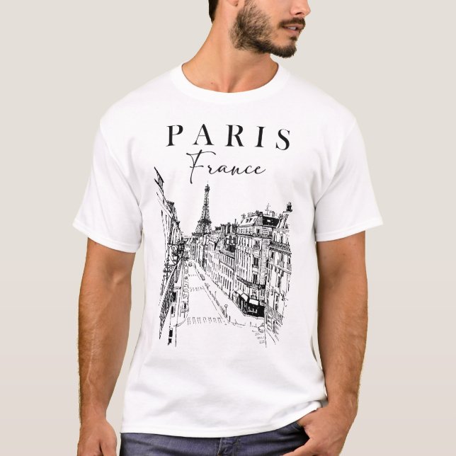 T-shirt Paris France Ville D'Amour Paris Voyager Paris Est (Devant)