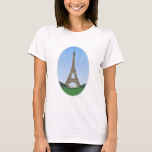 T-shirt  Paris :Tour Eiffel : Dessin vectoriel: