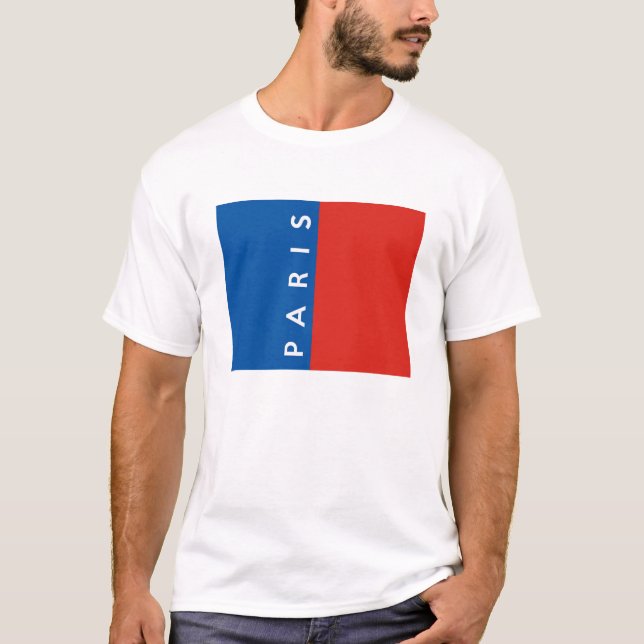T-shirt paris ville drapeau france nom du pays (Devant)