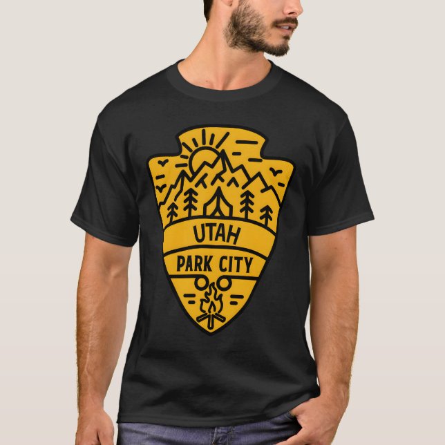 T-shirt Park City Utah � Esprit d'aventure (Devant)