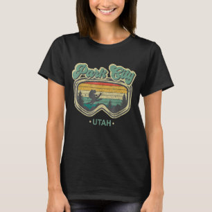 T-shirt Park City Utah Station de ski Vintage Vacances ski