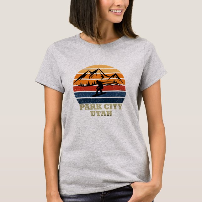 T-shirt Park city Utah vintage (Devant)