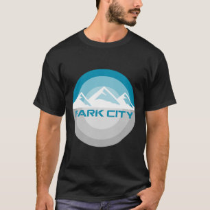 T-shirt Park City Utah Vintage Retro Snowboard T