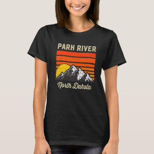 T-shirt Park River North Dakota Retro City State Vintage U