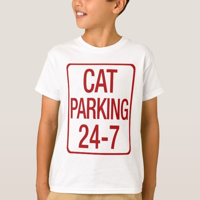 T-shirt Parking pour chats (Devant)