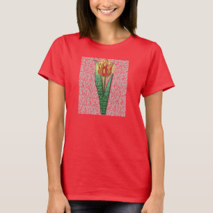 T-shirt Parkinsons Force Burst Tulip RednJaune
