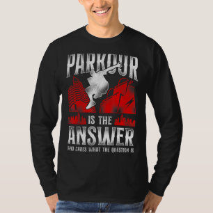 T-shirt Parkour Free Running Traceur Vintage Parkour Est L
