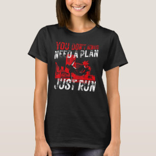 T-shirt Parkour Free Running Traceur Vintage Vous n'autori