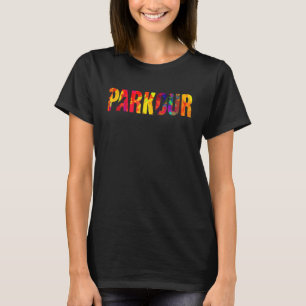 T-shirt Parkour Freerunning Freerunning Freestyatic Mur ac