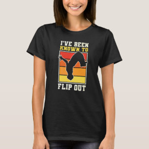 T-shirt Parkour Freerunning Traceur Athlète Backflip IVe B