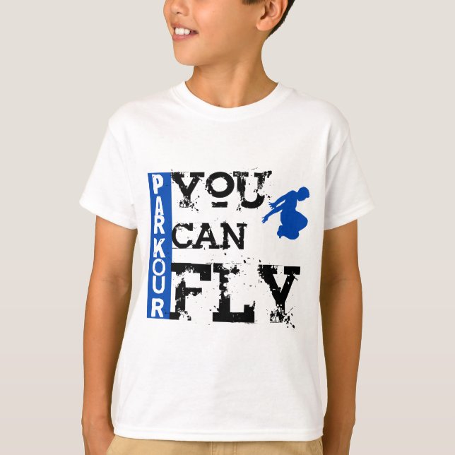 T-shirt Parkour - vous pouvez voler (Devant)