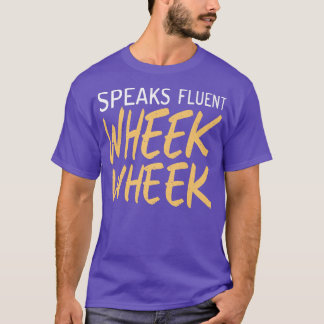 T-shirt Parle couramment Wheek Wheek mignon Guinéen Cochon
