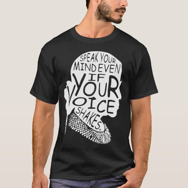 T-shirt Parle Ton Esprit Même Si Ta Voix Tire (Devant)