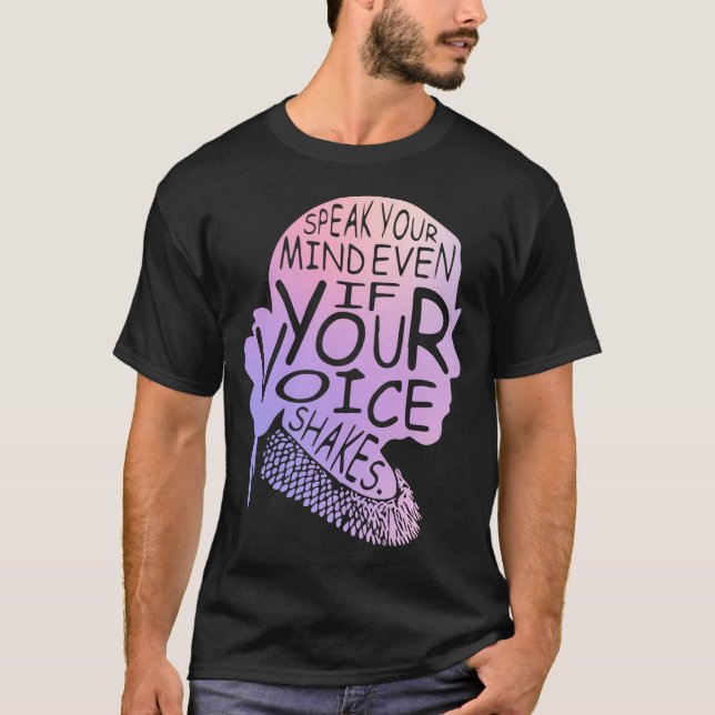 T-shirt Parle Ton Esprit Même Si Ta Voix Tire (Devant)