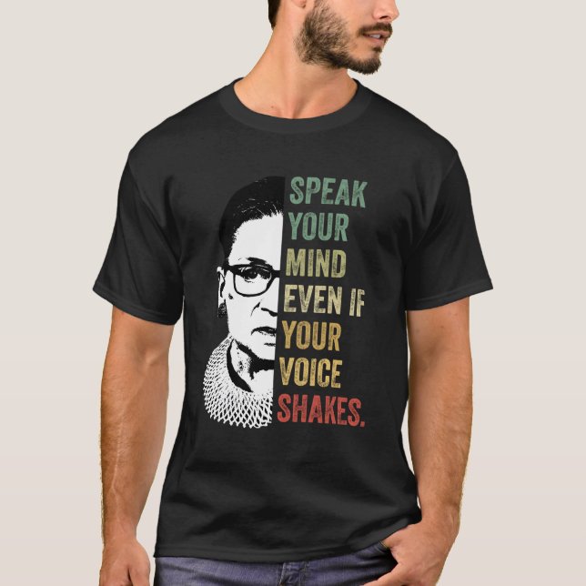 T-shirt Parle Ton Esprit Même Si Ta Voix Tire Des Citation (Devant)