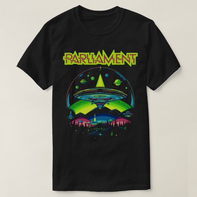 T-shirt Parlement Funkadelic Retro Mothership Rock Funk (Design devant)