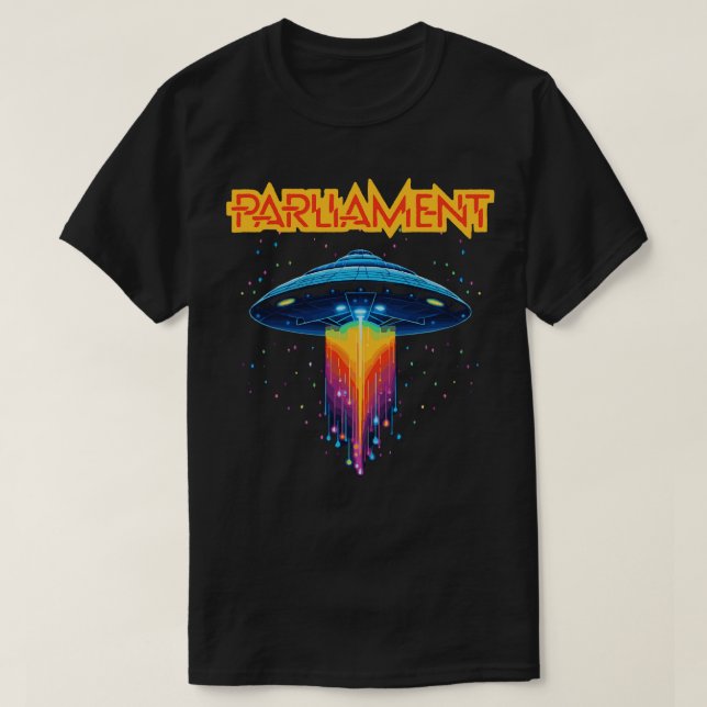 T-shirt Parlement Funkadelic Retro Mothership Rock Funk (Design devant)