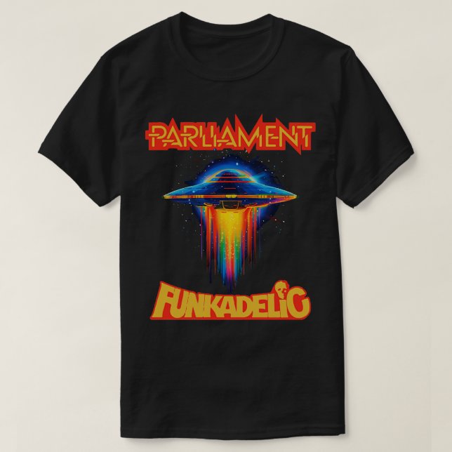 T-shirt Parlement Funkadelic Retro Mothership Rock Funk T (Design devant)