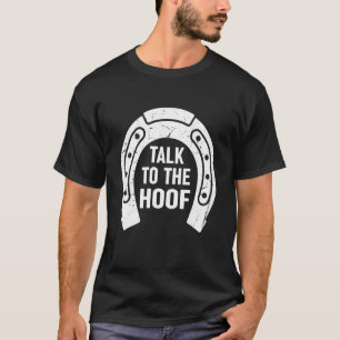 T-shirt Parler aux pieds géants de cheval équestre Clydesd
